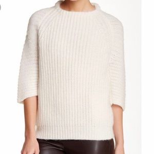 LOMA Ribbed 3/4 Length Sleeve Sweater